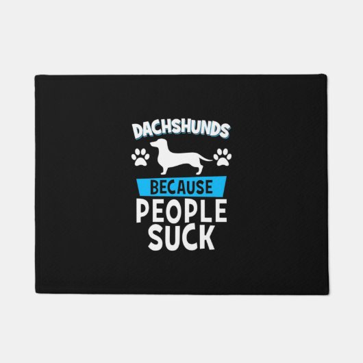 Dackeln mit meinen Freunden Fußmatte (Vorderseite)