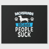 Dackeln mit meinen Freunden Geschenkpapier (Flach)