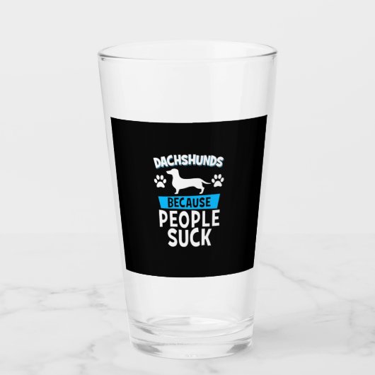 Dackeln mit meinen Freunden Glas (Vorderseite)