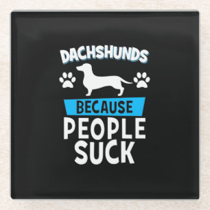 Dackeln mit meinen Freunden Glasuntersetzer