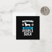 Dackeln mit meinen Freunden Mitteilungskarte (Vorderseite/Rückseite Beispiel)