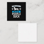 Dackeln mit meinen Freunden Mitteilungskarte (Vorne/Hinten)