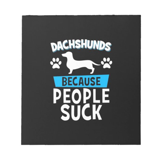 Dackeln mit meinen Freunden Notizblock (Vorderseite)
