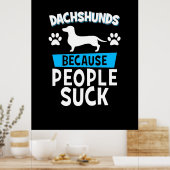 Dackeln mit meinen Freunden Poster (Küche)