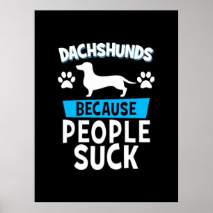 Dackeln mit meinen Freunden Poster