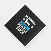 Dackeln mit meinen Freunden Serviette (Ecke)