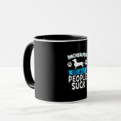 Dackeln mit meinen Freunden Tasse (Vorderseite Links)