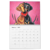 Dackeln Off-Leash Art™ Vol. 1 Kalender (Feb 2027)