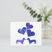 Dackeln Postkarte (Stehend Vorderseite)