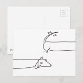 Dackeln! Postkarte (Vorne/Hinten)