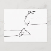 Dackeln! Postkarte (Vorderseite)