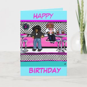 Dackeln Rock and Roll Karte