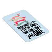 Dackeln sind wie Kartoffelchips 3"x4"Foto Magnet (Rechte Seite)