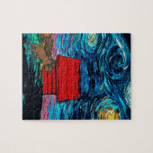 Dackeln Starry Night Dog House Puzzle (Horizontal)