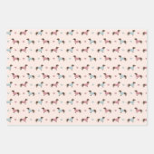 Dackeln und Herz Geschenkpapier Set (Vorderseite 2)