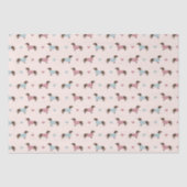 Dackeln und Herz Seidenpapier (Vorderseite)