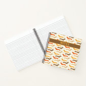 Dackeln und Polka Dots Notebook Notizblock (Innenseite)