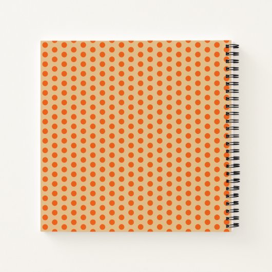 Dackeln und Polka Dots Notebook Notizblock (Rückseite)