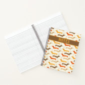 Dackeln und Polka Dots Notebook Notizblock (Innenseite)