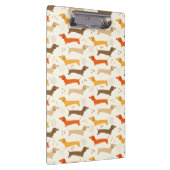 Dackeln und Polka Dots Zwischenablage Klemmbrett (Rechts)