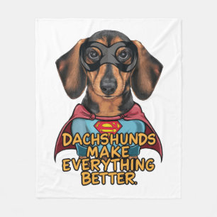 Dackeln verbessern fleecedecke