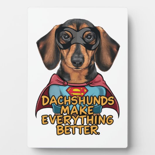 Dackeln verbessern fotoplatte (Vorderseite)