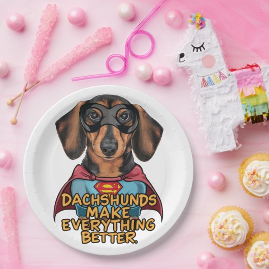 Dackeln verbessern pappteller (Party)