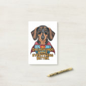 Dackeln verbessern post-it klebezettel (Auf Schreibtisch)