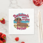 Dackeln verbessern serviette (Beispiel)