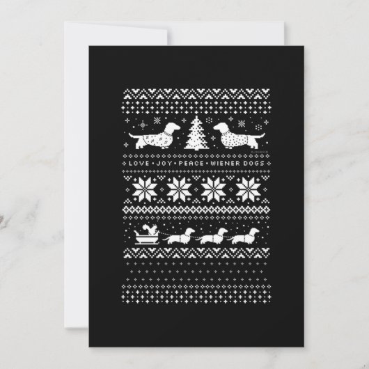Dackeln Weihnachten Dankeskarte (Vorderseite)
