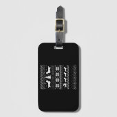 Dackeln Weihnachten Gepäckanhänger (Vorderseite Vertikal)