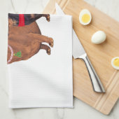 Dackeln Weihnachten Handtuch (Viertel Falte)