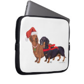 Dackeln Weihnachten Laptopschutzhülle (Vorne Rechts)