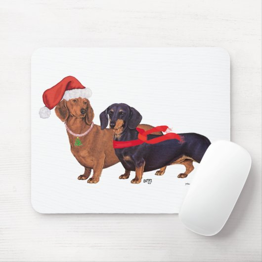 Dackeln Weihnachten Mousepad (Mit Mouse)