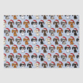 Dackeln Weihnachten Niedliche Dackel Hund Weihnach Seidenpapier (Vorderseite)