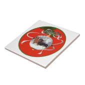 Dackeln Weihnachtsschmuck Fliese (Seite)