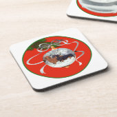Dackeln Weihnachtsschmuck Untersetzer (Linke Seite)