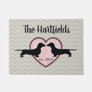 Dackeln Zickzack Mustermatte Fußmatte