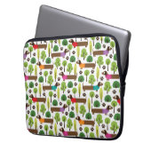 Dackeln zu Fuß im Park Laptopschutzhülle (Vorderseite Links)