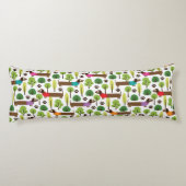 Dackeln zu Fuß im Park Seitenschläferkissen (Rückseite)