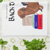 Dackeln zurück zur Schule Küchentuch (Gefaltet)