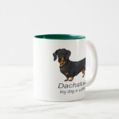 Dackeln Zweifarbige Tasse (VorderseiteRechts)