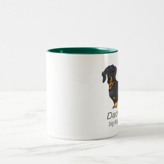 Dackeln Zweifarbige Tasse (Mittel)