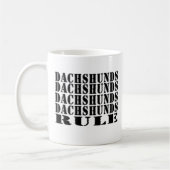Dackelregel-Kaffee-Tasse Kaffeetasse (Links)