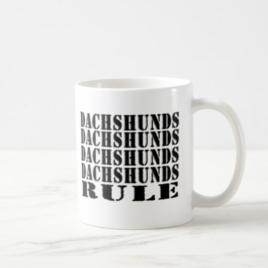 Dackelregel-Kaffee-Tasse Kaffeetasse (Rechts)