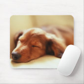 Dackelschlafen Mousepad (Mit Mouse)