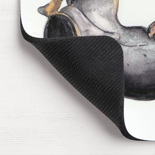 DackelschlafenMausunterlage Mousepad (Ecke)