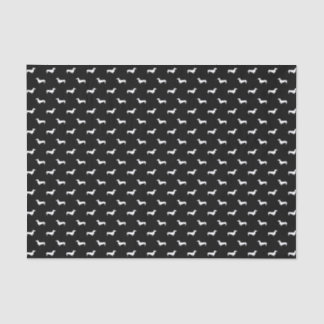 Dackelschwarzweiss-Seidenpapier Seidenpapier
