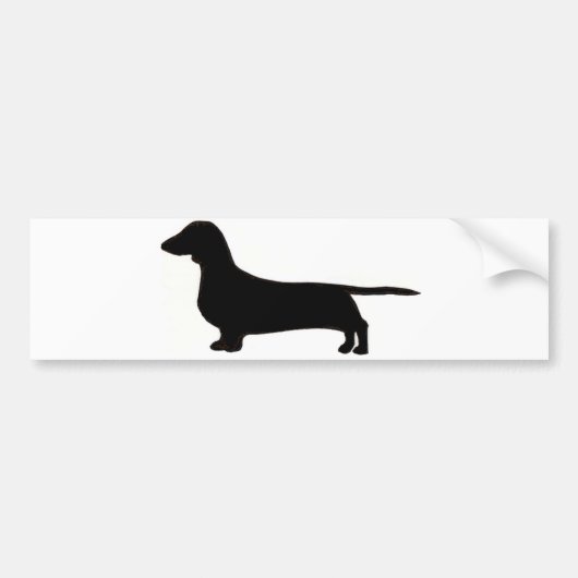 Dackelsilo black.png autoaufkleber (Vorne)