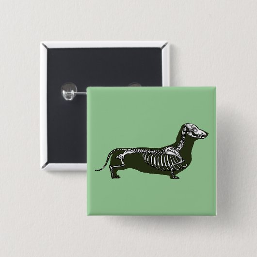 Dackelskelett Button (Vorne & Hinten)